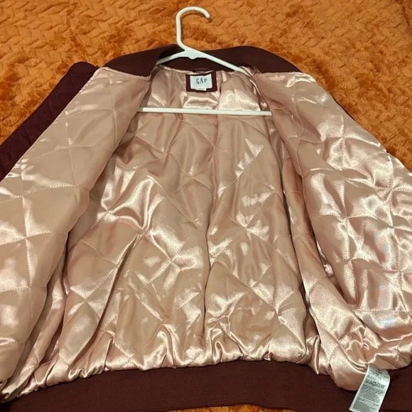 GAP Men's Deep Red Bomber Jacket - Picture 2 of 5